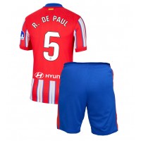 Atletico Madrid Rodrigo De Paul #5 Heimtrikotsatz Kinder 2024-25 Kurzarm (+ Kurze Hosen)